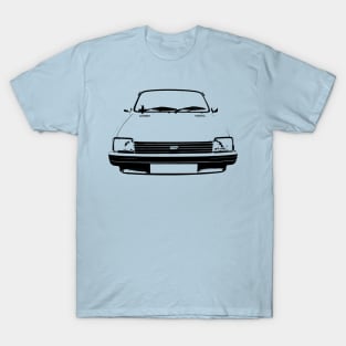 Austin Metro 1980s classic car monoblock black T-Shirt